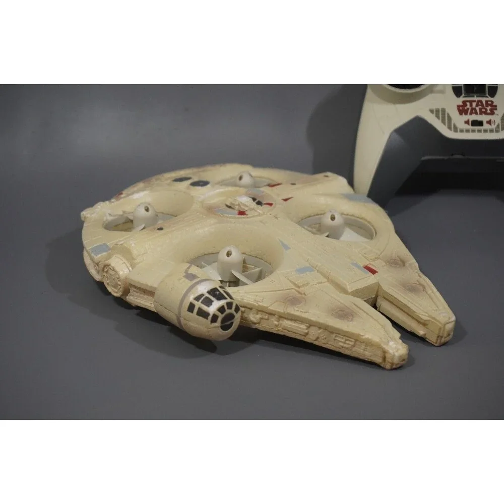 Air Hogs Star Wars RC Ultimate Millennium Falcon Quadcopter Drone Functional